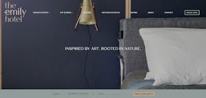 The Emily Hotel Website Landing Page Chicago